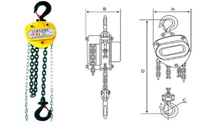 Manual chain hoist and hand chain hoist Hand chain block