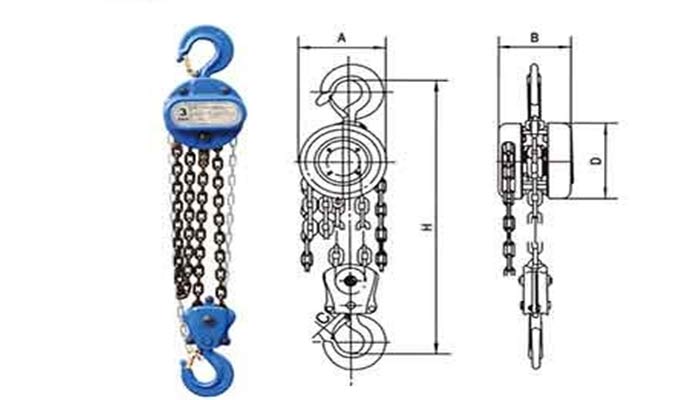 Manual chain hoist and hand chain hoist Hand chain block