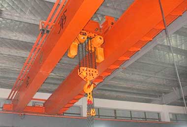 Double girder low headroom chain hoist crane