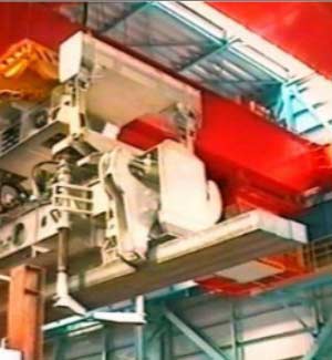 Hydraulic billet tongs