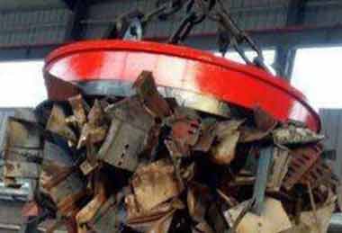 Round circular lifting magnets for steel scrap handling