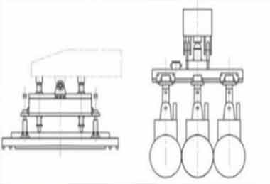 Lifting electromagnet for steel tube