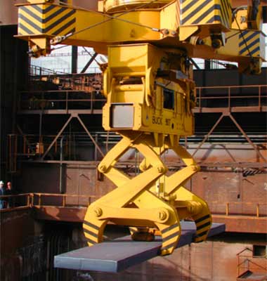 Slab handling & turning cranes, process crane