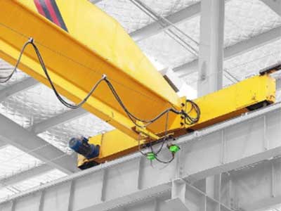 Single girder crane end carriage - Top running crane design 