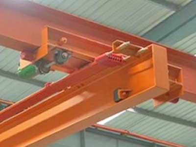 Single girder overhead crane end carriage - Underrunning crane design 
