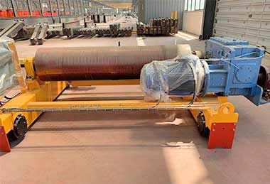 European style open winch for overhead travelling crane 
