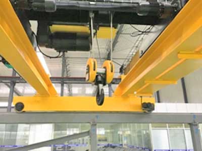 Double girder crane end carriages - Top running crane design 