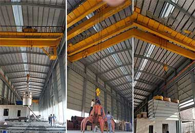 Crane for waste recycling and sorting