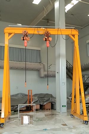 Portable Gantry on Wheels