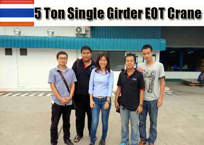 Our eot crane engineer and client at Thailand Our eot crane engineer and client at Thailand