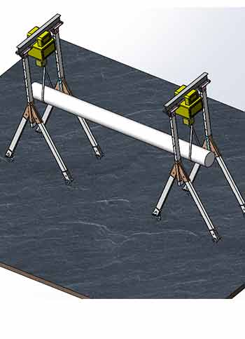 aluminum gantry crane drawing 