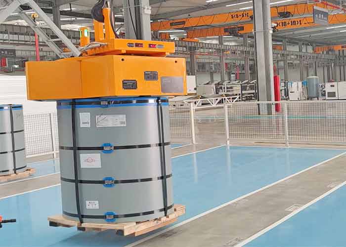 magnetic overhead crane for steel coil hanlding 