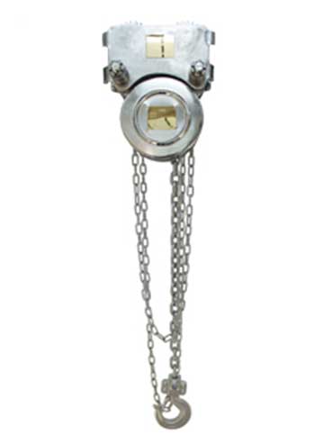 Low headroom stainless steel chain hoist block