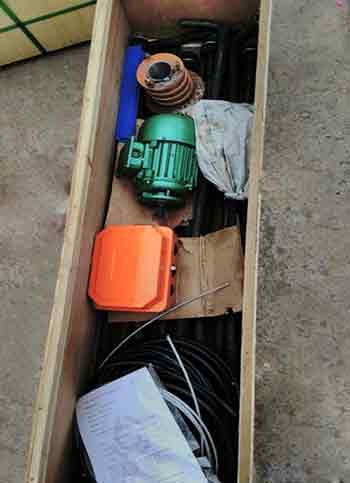 Parts and componets of 2 ton & 3 ton jib crane for Saudi Arabia