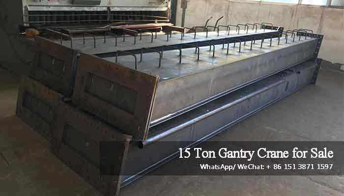 Supporting legs of 15 ton single girder gantry crane for sale Malta 