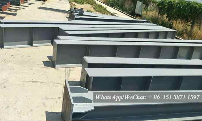 Overhead crane runway supporting beam 