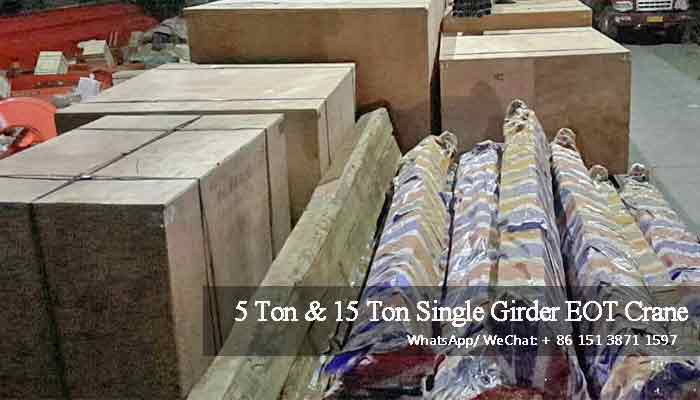 5 ton and 15 ton single girder eot crane for sale Trinidad and Tobago