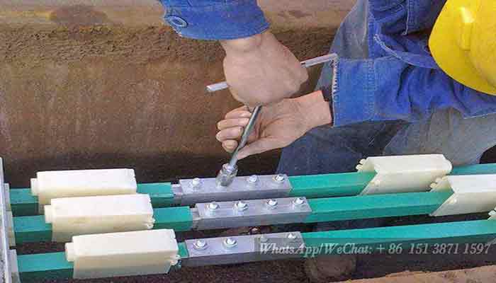 Single conductor slide wire installation process