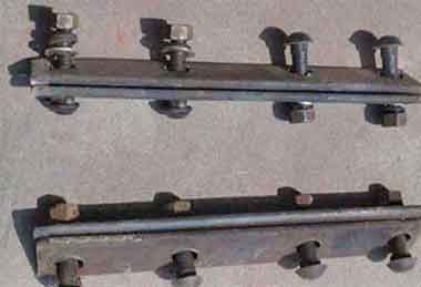 Crane rail clamp plate