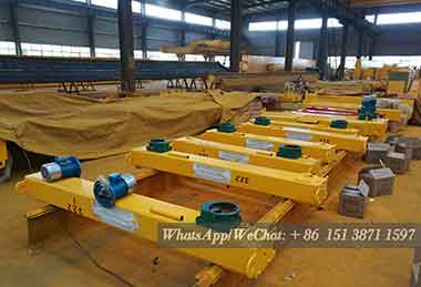 End carriages of 3 ton single girder overhead travelling crane for sale USA