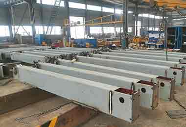End carriages of 16 ton single girder overhead travelling crane for sale Brazil