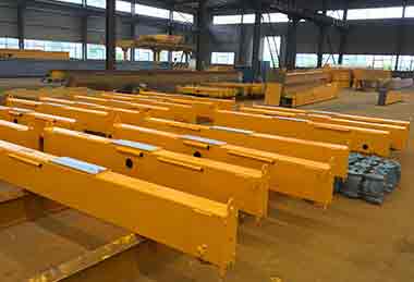 End carriages of electric single girder overhead crane for sale Brazil