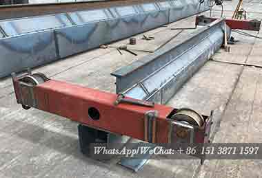 4 ton overhead travelling bridge crane main girder production for Malaysia project