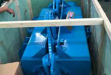 35 ton square electric wire hoist packed for delivery