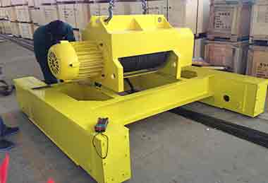 Heavy duty wire rope hoist crab trolley for double girder crane 
