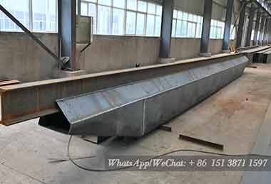 U shape box girder with I Beam, single girder overhead crane for Philippines project