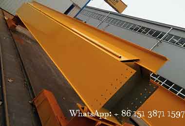 Main girder of single girder overhead crane with 3 ton + 3 ton electric wire rope hoists for sale Australia