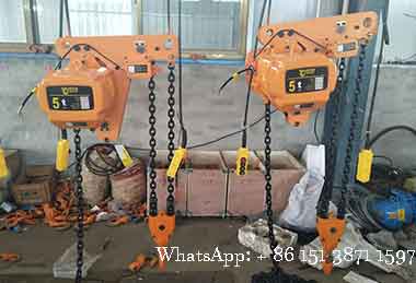5 ton + 5 ton electric chain hoist for double hoist overhead crane for sale Australia