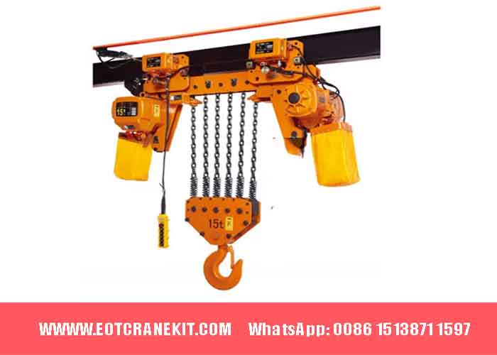 15 ton low headroom electric chain hoist 