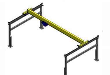 Free Standing Bridge Crane & Freestanding Overhead Crane 5 Ton ...