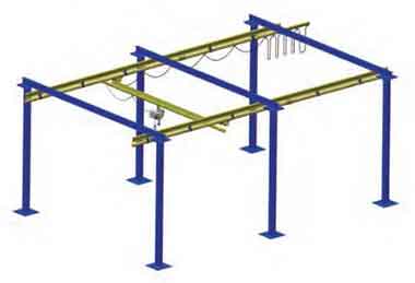 Free Standing Bridge Crane & Freestanding Overhead Crane 5 Ton ...