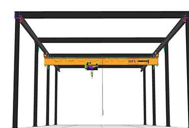 Free Standing Bridge Crane & Freestanding Overhead Crane 5 Ton ...