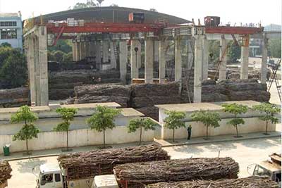 Outdoor overhead crane for sugarcane loading and undloading - outdoor cane unloader