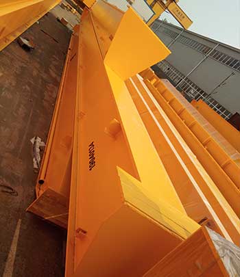 6.3 ton single beam overhead crane finished painting 