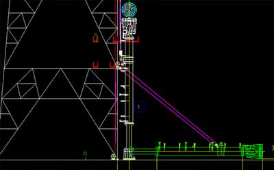 oil filed flare tower assembly drawing by explosion proof winch 