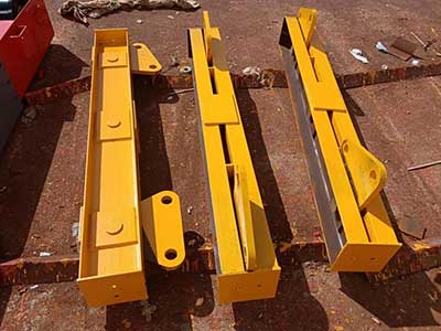 End carriages of electric single girder underslung bridge crane explosion proof design for sale Uzbekistan
