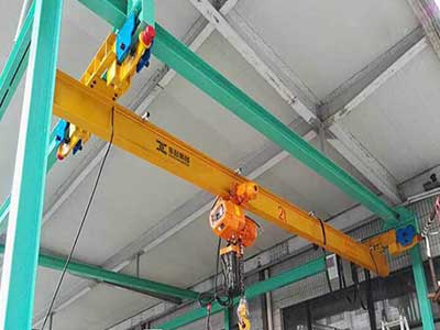 Ceiling-Mounted Monorail Crane System: