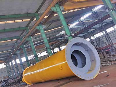 Pillar mounted column for the slewing jib crane 15 ton 
