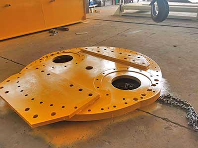 Rotating plate of the slewing jib crane 15 ton 