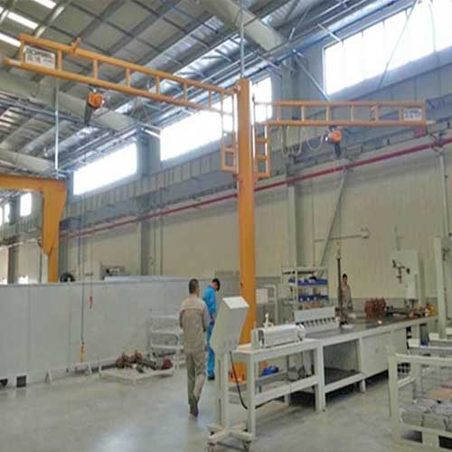 Truss cantilever jib crane for workstations