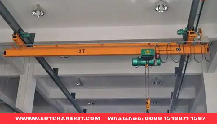 Light underhung bridge crane with single beam design 