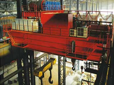 4 girder ladle overhead crane 