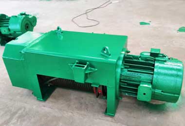 Fixed type cd/md wire rope hoist, mounted on hoist trolley frame Fixed type cd/md wire rope hoist, mounted on hoist trolley frame
