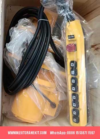 Pendent control for electric travelling mobile gantry crane 2 ton 