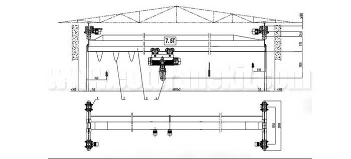 Main specification of single girder crane for sale to Egypt: