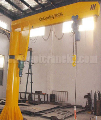 Electric jib crane type: Pillar mounted electric jib crane